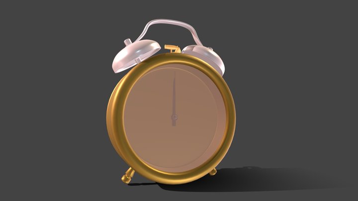Table Clock 3D Model