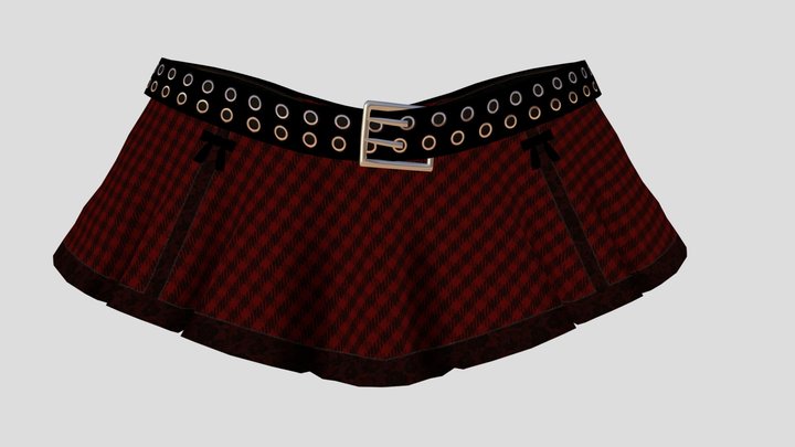 Micro Mini Skirt 3D Model