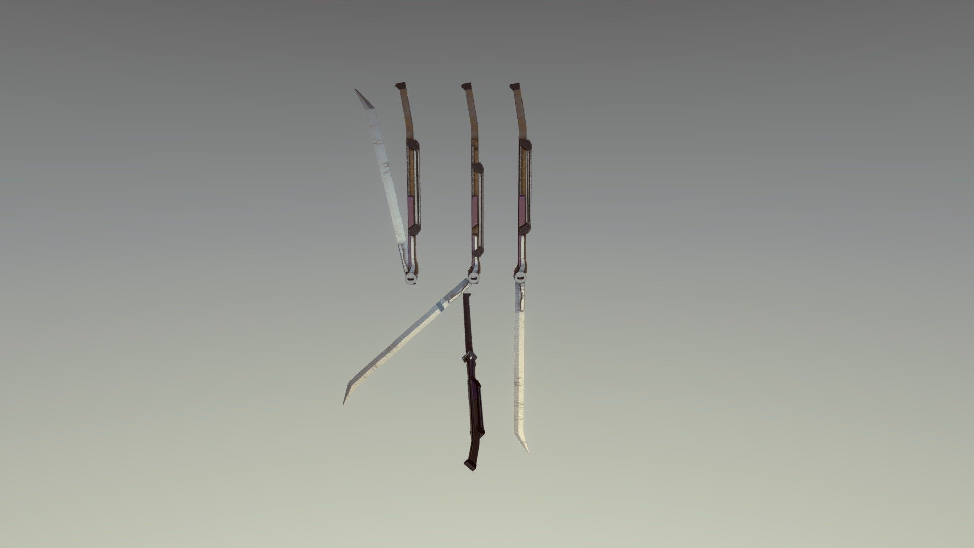 Foldable sword