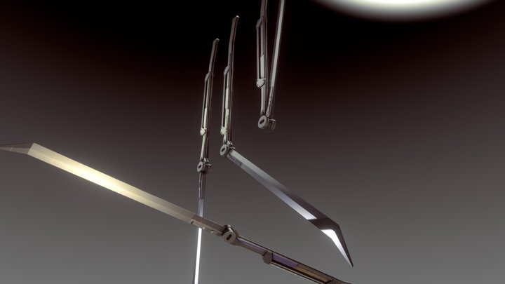 Foldable sword 3D Model