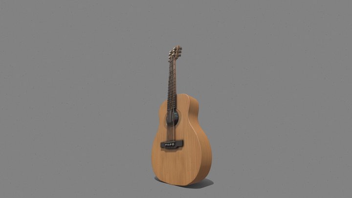 A guitar 3D Model