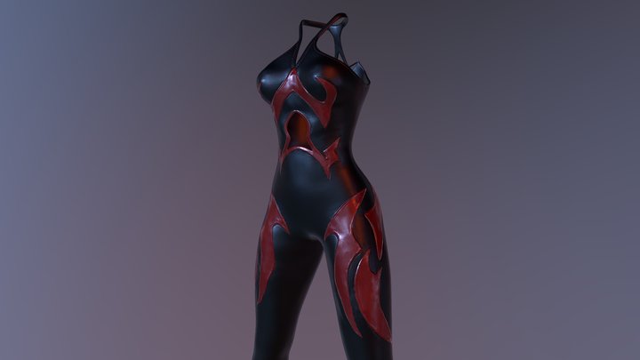 The Banshee Bodysuit 3D Model