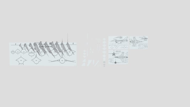 F-16 Parts.2 – Free 3D Model STL