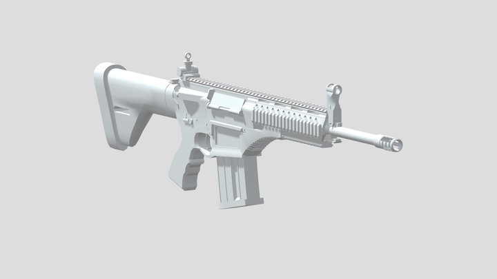 Mpt 76 assault rifle 3D Model