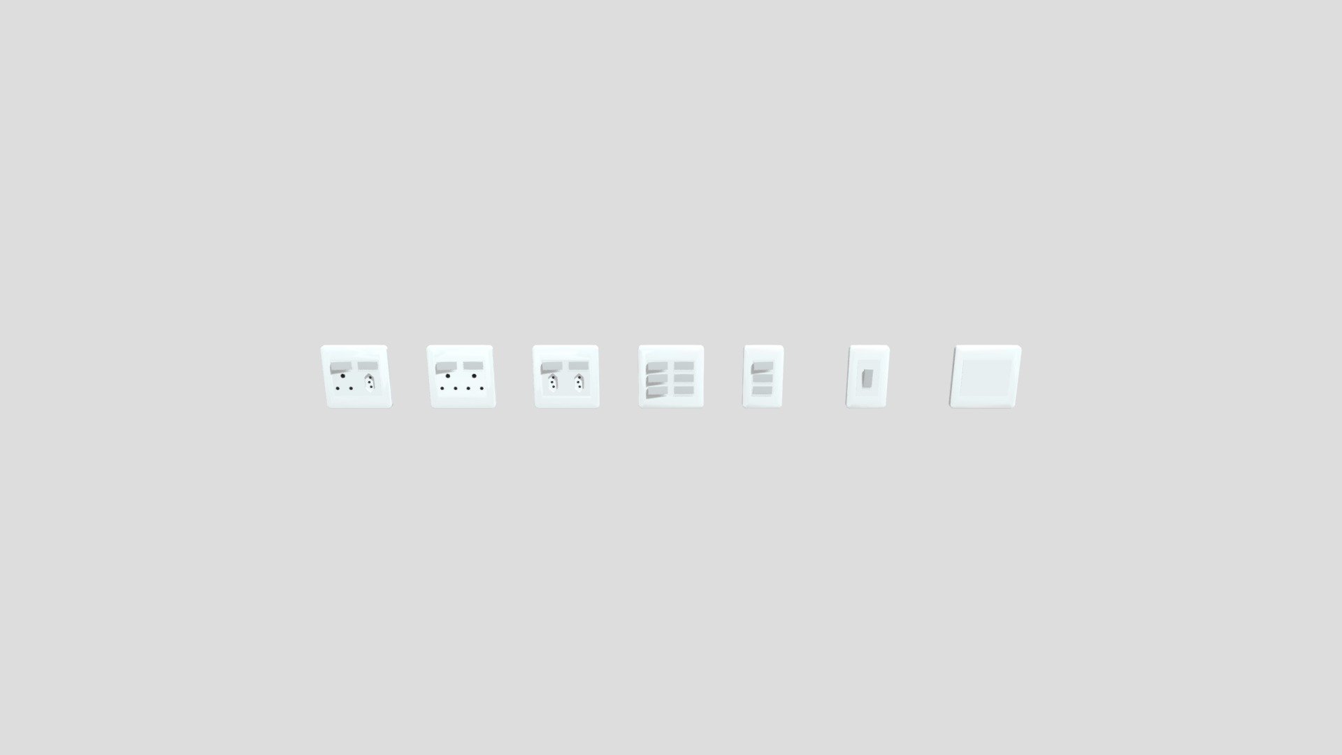 Switches And Plugs - Download Free 3D model by 4ndr3wpop [45bf9a4 ...