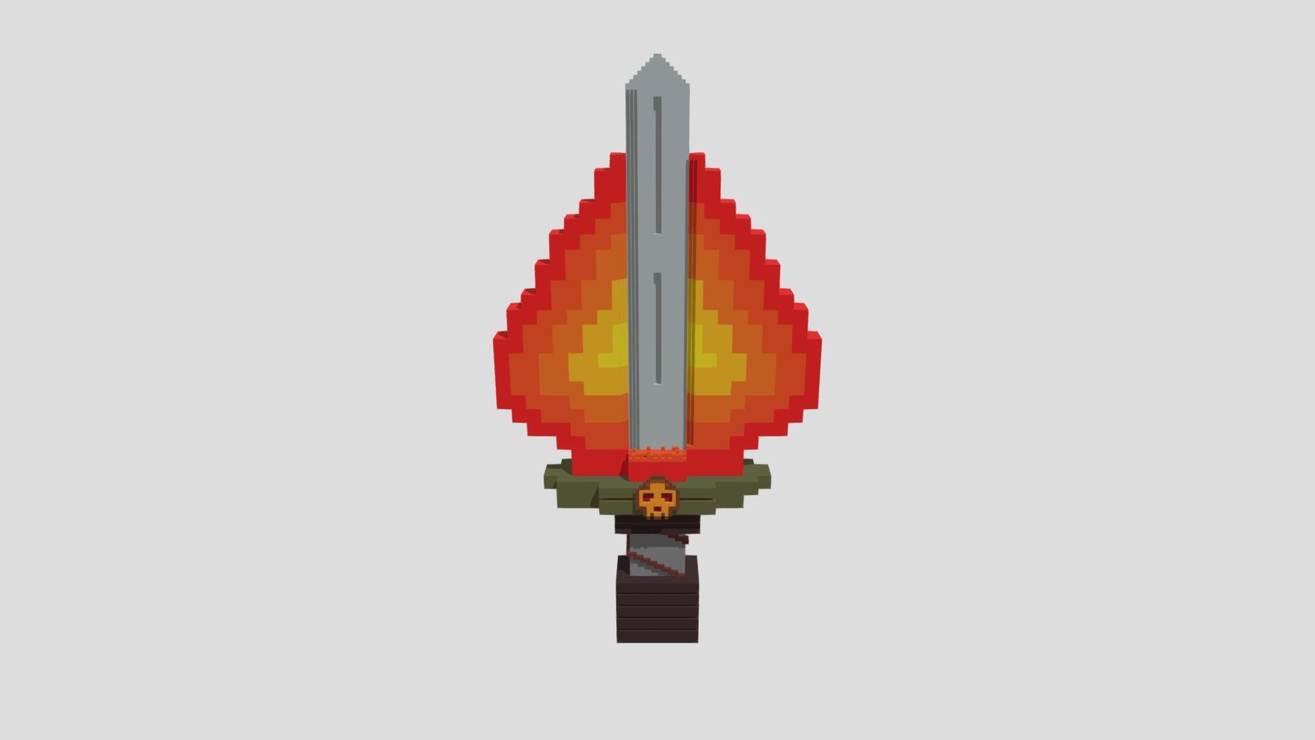 Flaming Sword. - Download Free 3D model by raidenesp [45c03d5] - Sketchfab