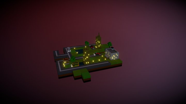 Dark city 3D Model