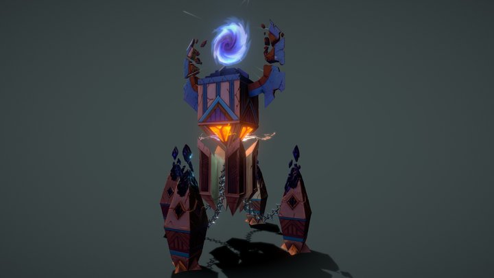 Floating Totem 3D Model