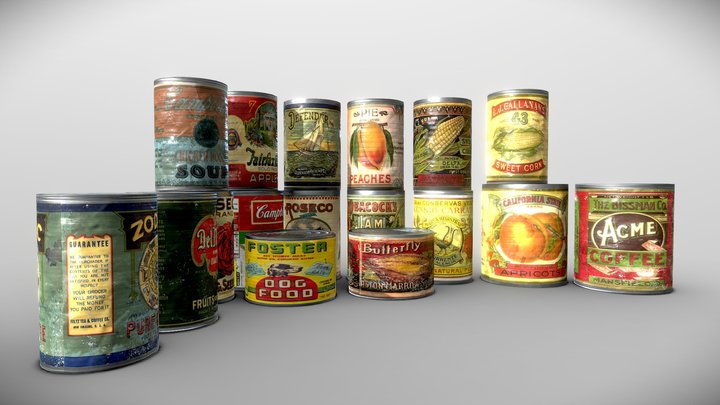 Old Can's 3D Model