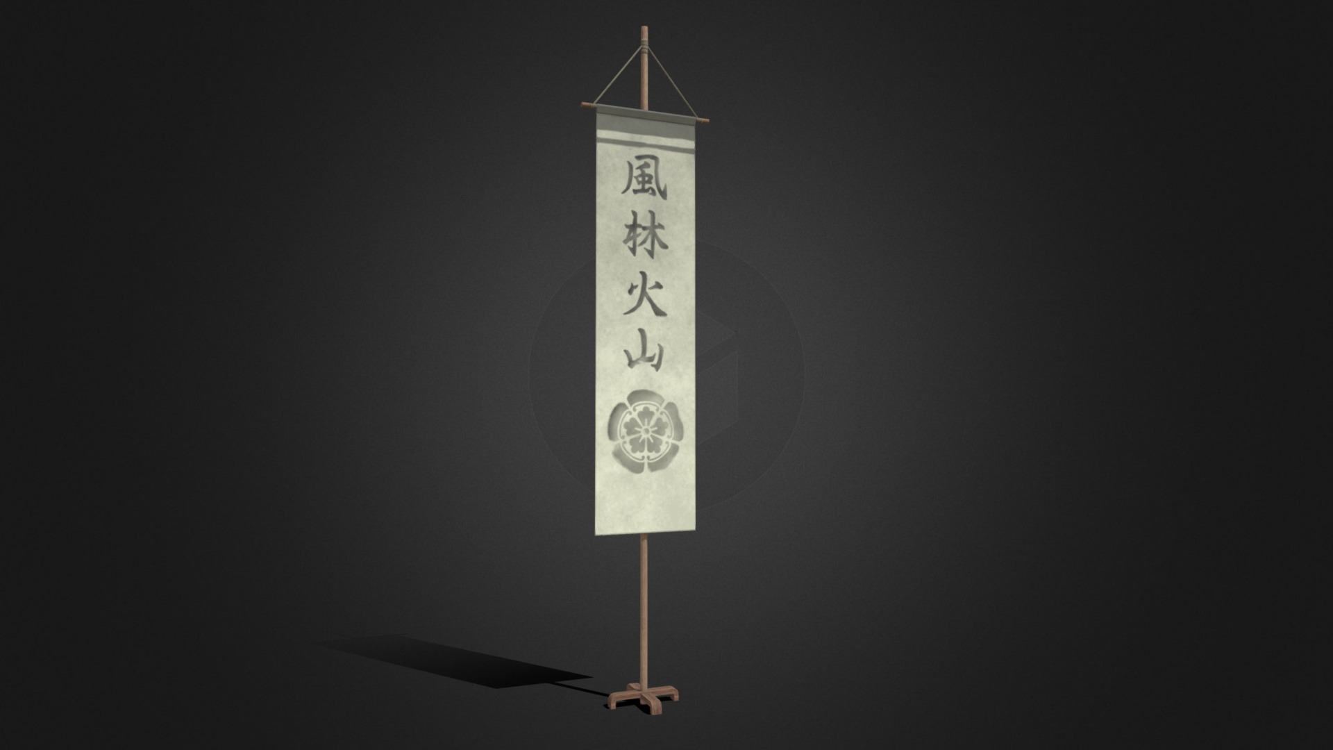 3D model Clan Banner - This is a 3D model of the Clan Banner. The 3D model is about a clock with a satellite dish.