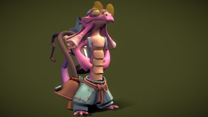 Stylized exam retake - Lewy 3D Model