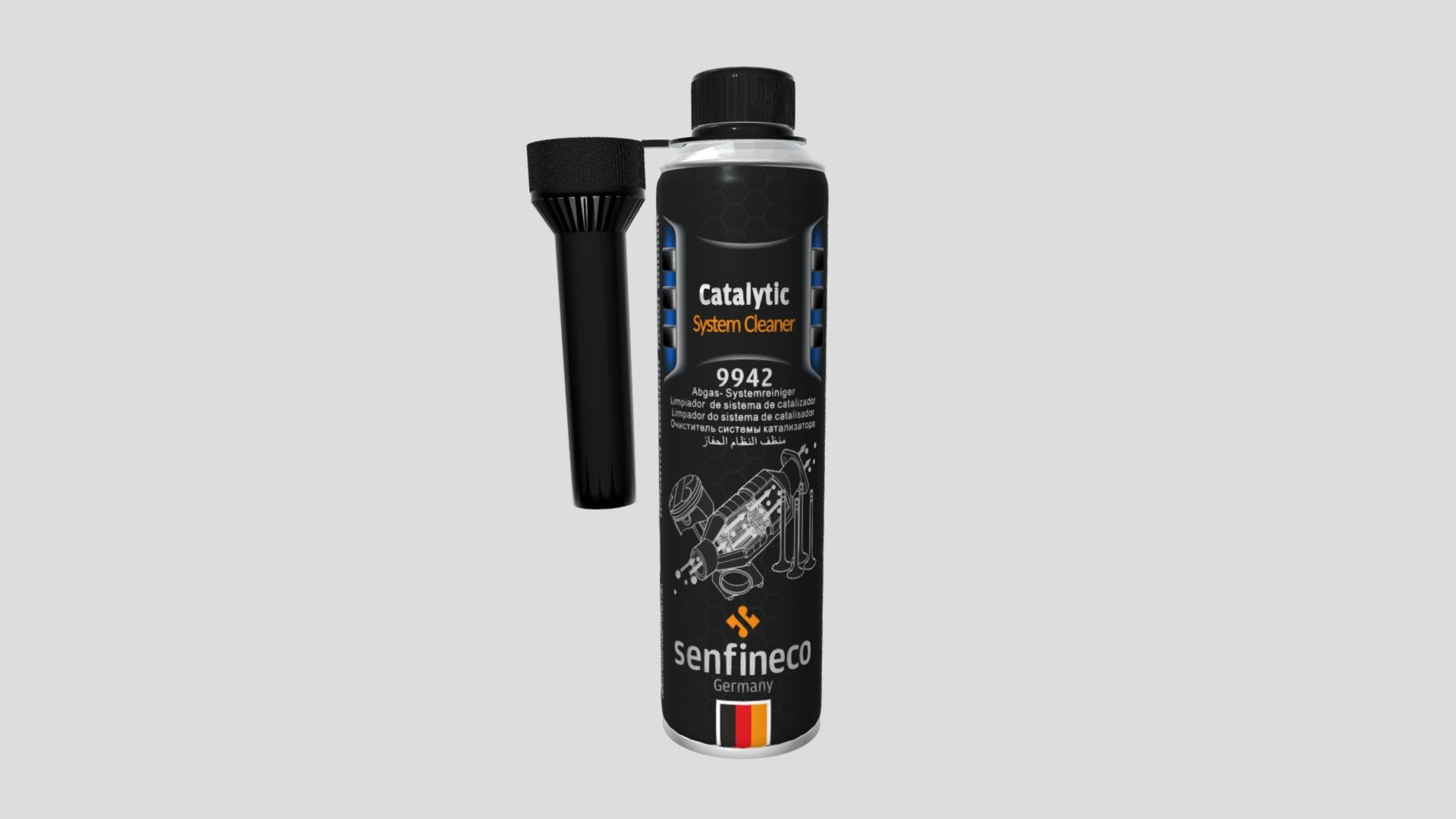 9942 Catalytic System Cleaner — Sketchfab embed 3D viewer