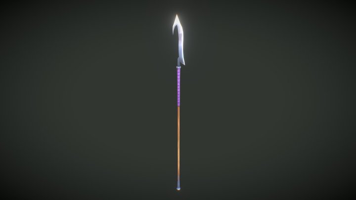 Stylized Spear 3D Model