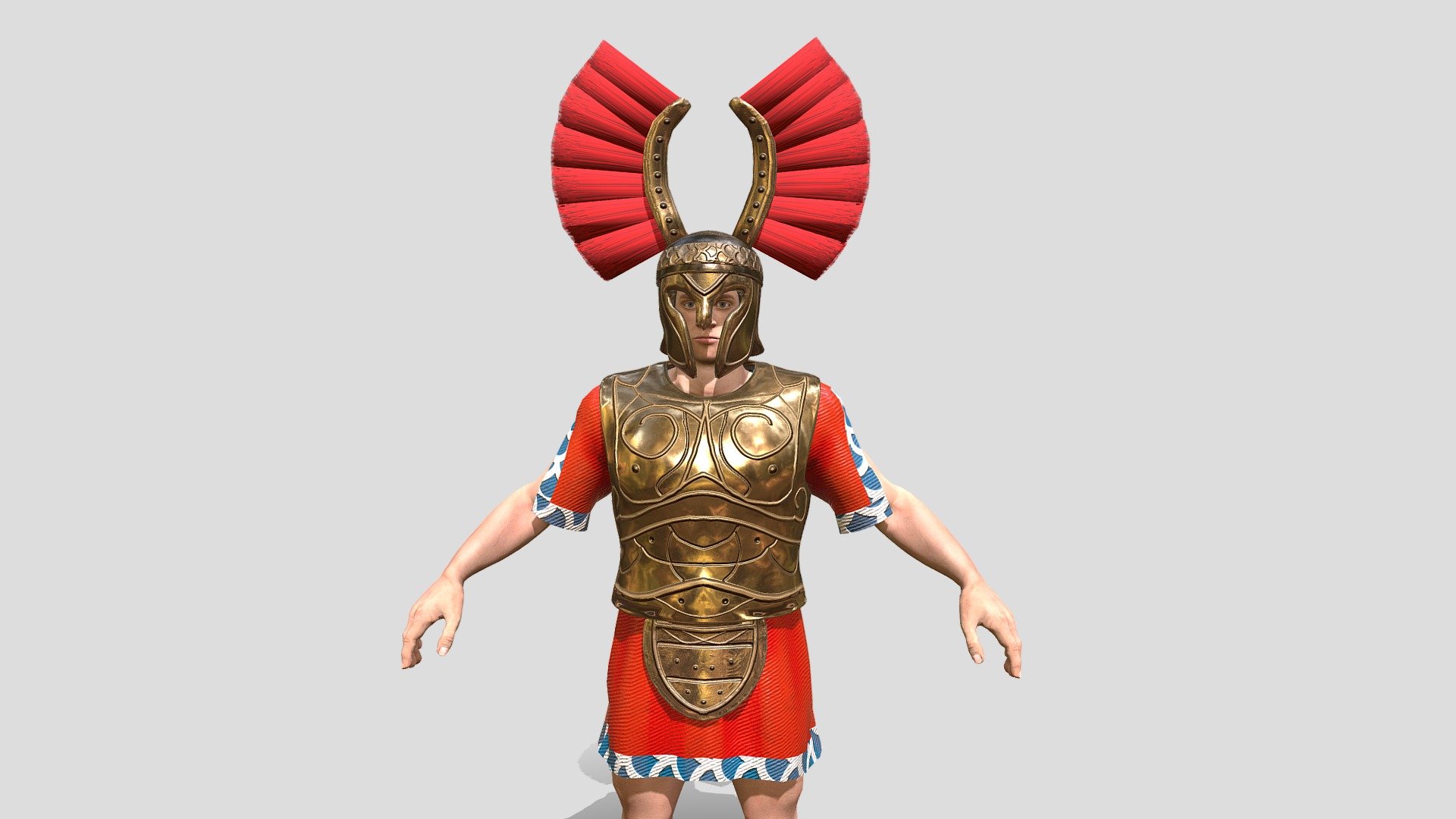 Greek Hoplite warrior - 3D model by Agarkova_CG [45c9208] - Sketchfab