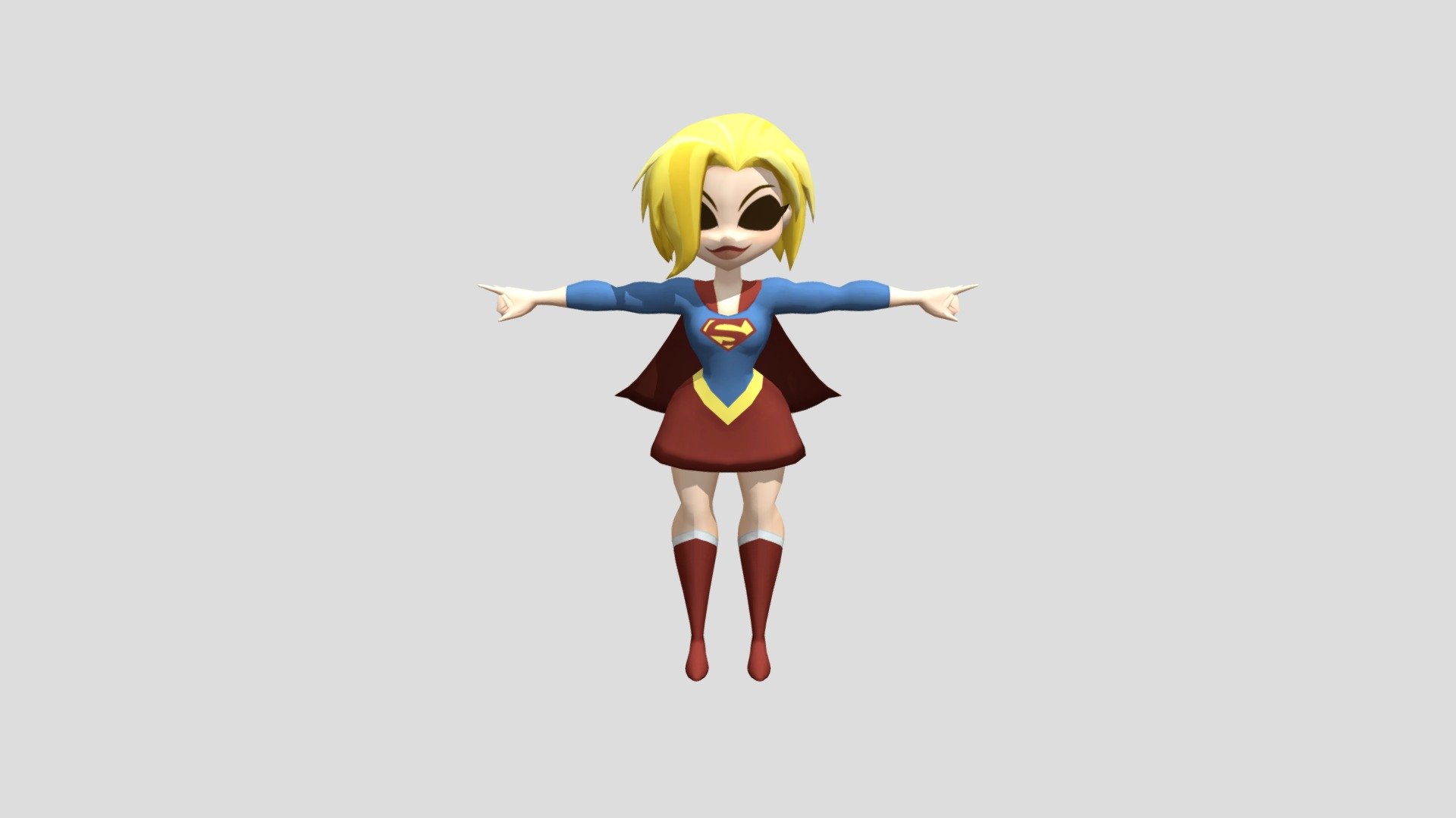 Supergirl (DC Super Hero Girls) - 3D model by gemmygod (@gemmygod) [45caf9e]