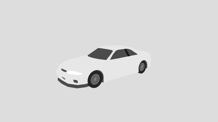 Low-Poly 1995 Nissan Skyline GTR R33 3D Model
