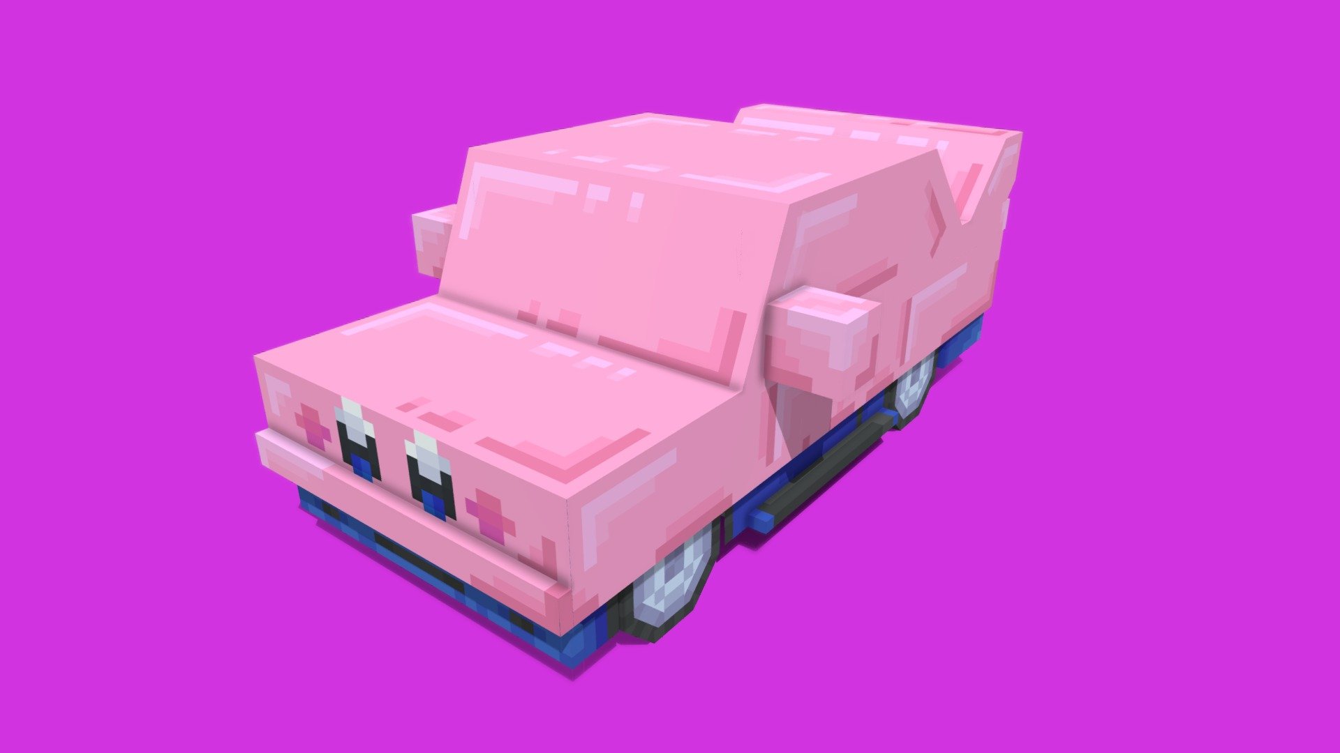 Kirby car 3D model by robinlol2 [45cb851] Sketchfab