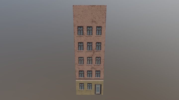Terrazzo Apartment Building 3D Model