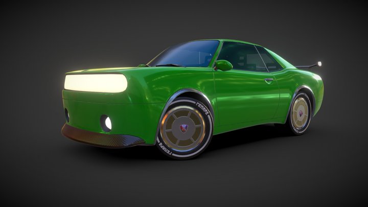 JIL Galandrom | Sci-fi Muscle Coupe 3D Model