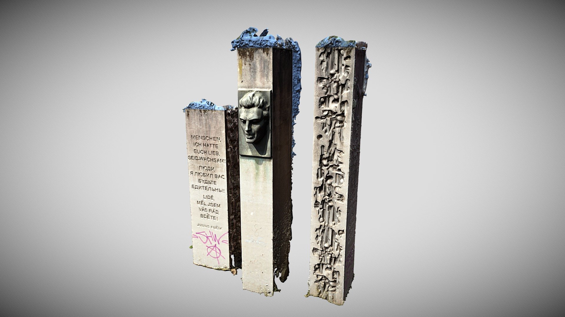 Julius Fucik Memorial, Berlin — Sketchfab embed 3D viewer