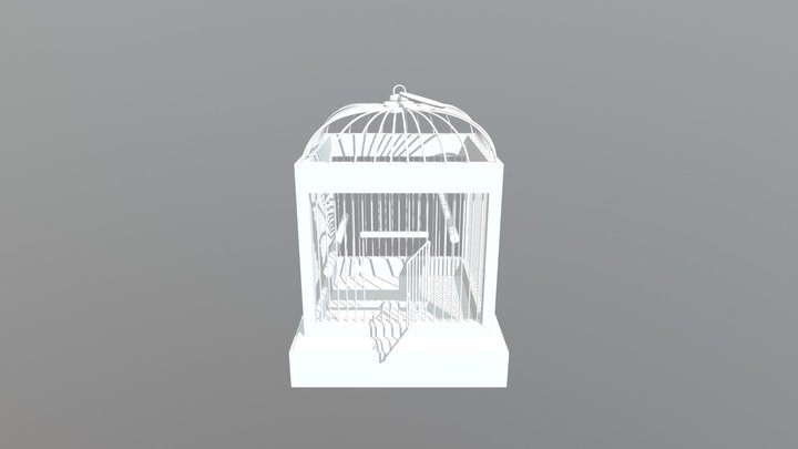 Cage à oiseaux 3D Model
