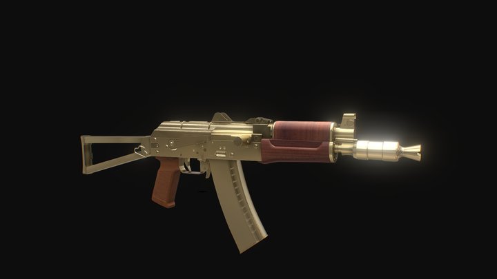 Ak-74u 3D Model