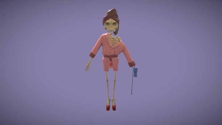 Diva Skeleton Sculpt Pose 3D Model