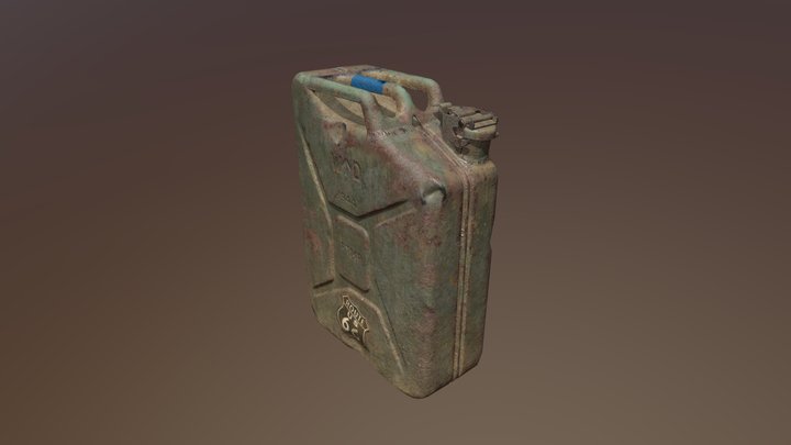 Old Jerrycan 3D Model