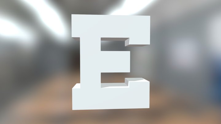 The Letter E A 3d Model Collection By Ramenandanime Ramenandanime Sketchfab