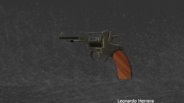 Nagant Revolver 3D Model
