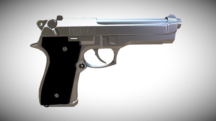 PISTOL - HIGH POLY