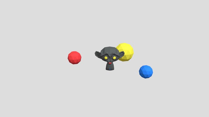 Monkey_obj File_test 3D Model