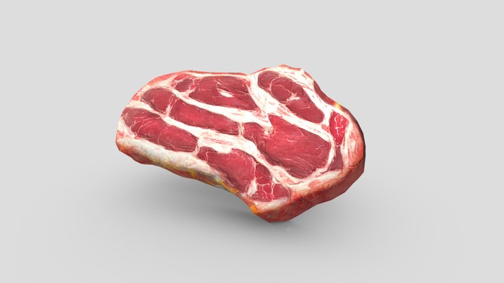 Medium Cooke Steak 3 3D Model