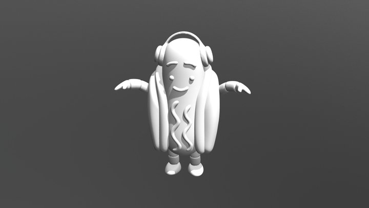 Snapchat-dancing-hotdog-meme-whole-hotdog 3D Model
