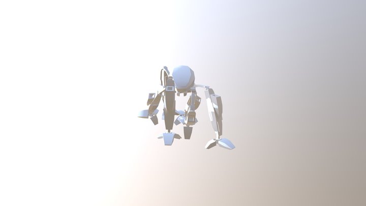 Spider Walker Walk Cycle 3D Model