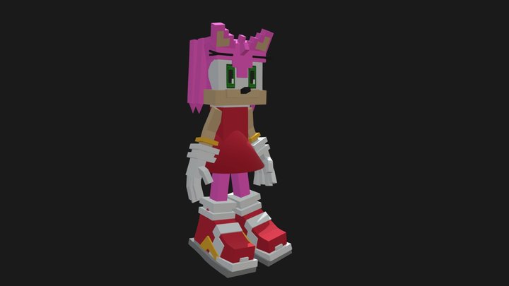 Sonic e Amy Rose Modelo 3D - TurboSquid 1085207