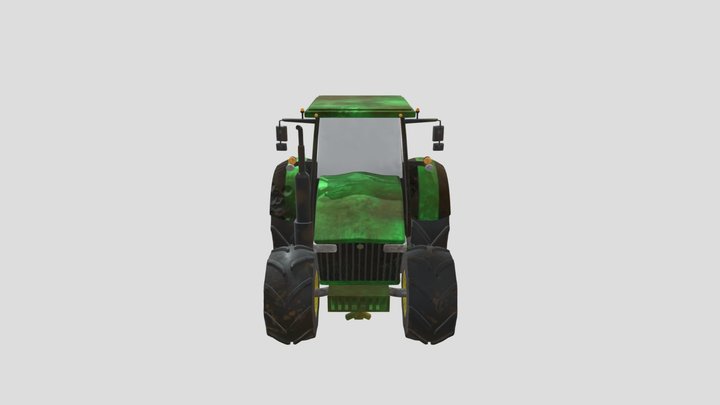 Tractor w Textures Final 3(???????????????) 3D Model