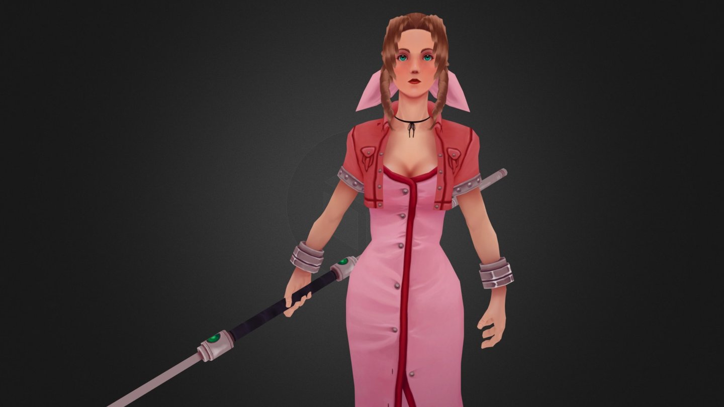 Aeris Gainsborough Download Free 3d Model By Verycrunchytaco 45d6aaa Sketchfab 