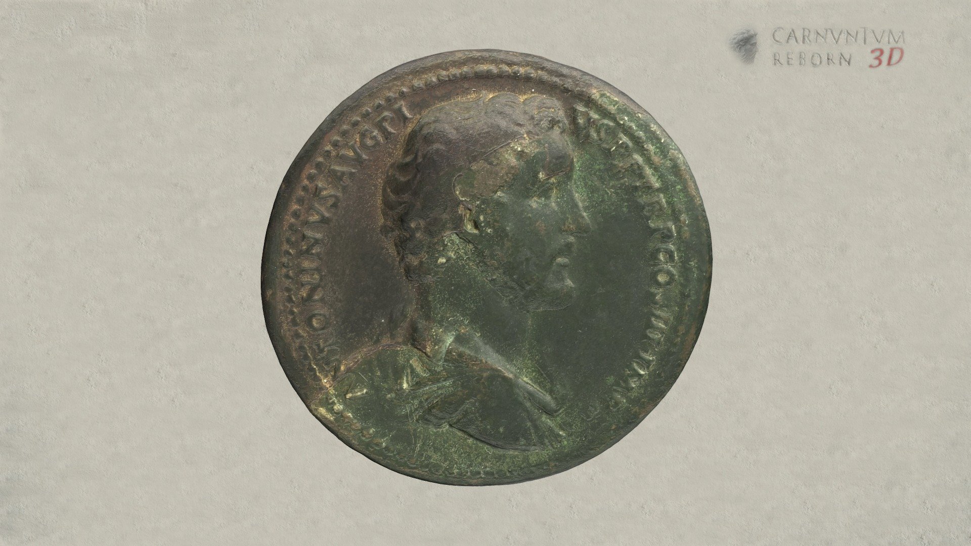 Medaillon - Antoninus Pius — Sketchfab embed 3D viewer