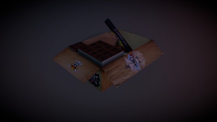 Leon_yugioh_trashbox_EXPORT 3D Model