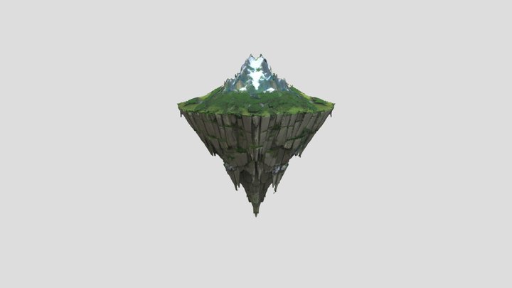 Floating Island Peak 3D Model