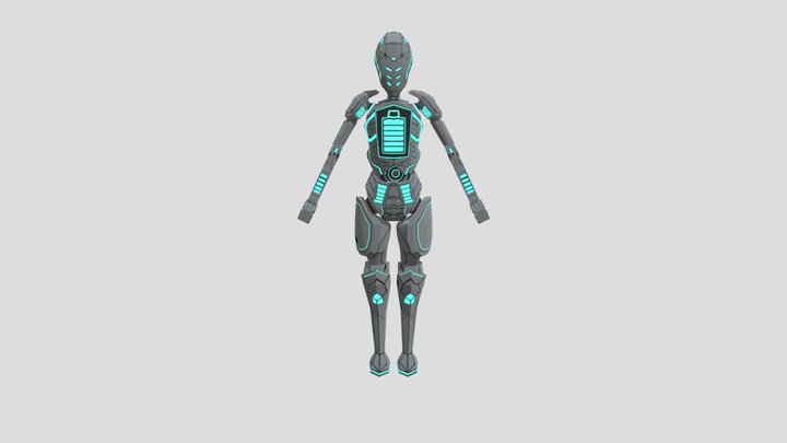 Sci-Fi Robot 3D Model