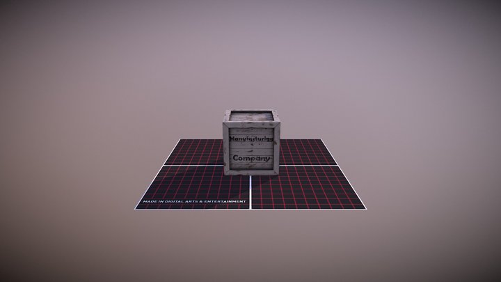Example Crate Export 3D Model