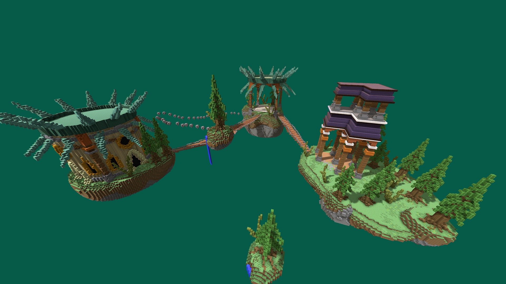PixelMine | Skywars Island - 3D model by PixelMine [45d9d90] - Sketchfab