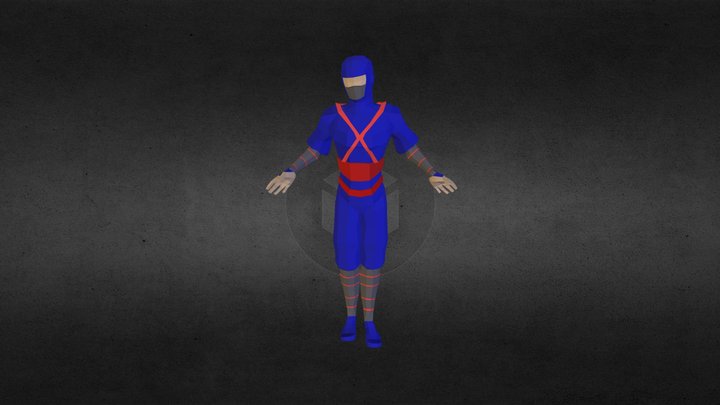 ninja futbolista 3D Model