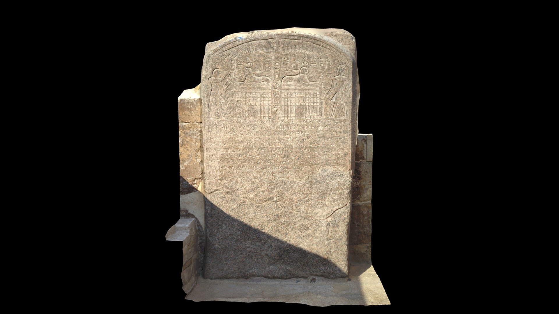 Sphinx Dream Stela of Thutmose IV at Giza - 3D model by danderson4 ...