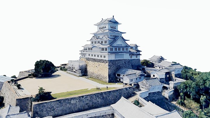 Himeji Castle,scan,map,japan 3D Model