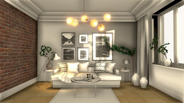 Interior Scene 3D Model