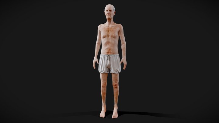 Low-poly character + keyframe animation 3D Model