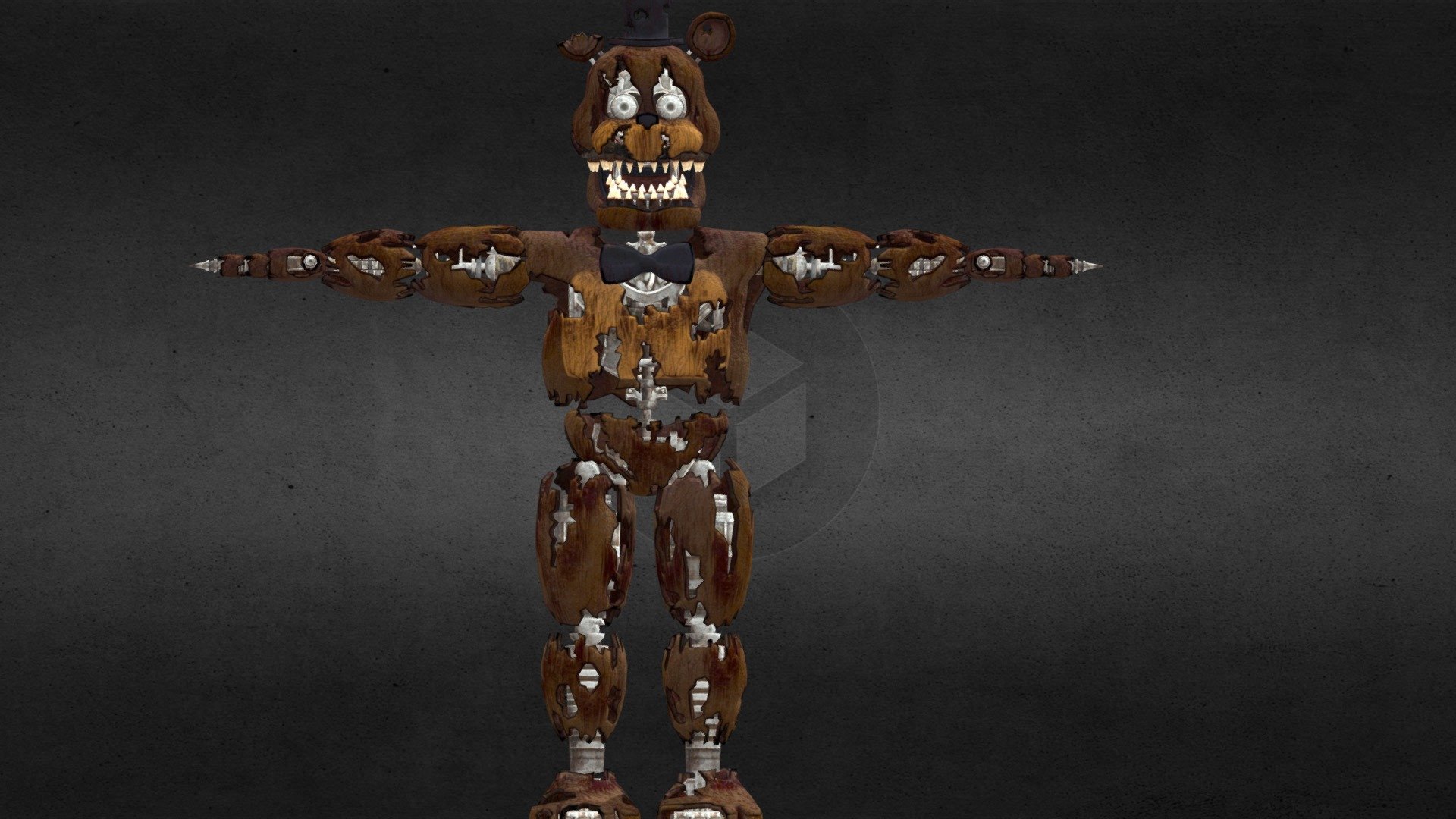 Nightmare Fredbear  Five Nights at Freddy's 4 - 3D model by juztandy  (@juztandyyy) [7bdb511]